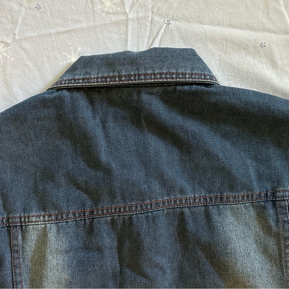 Blue Lightweight NWOT/ Unisex Jean Jacket Vest - Picture 4 of 12